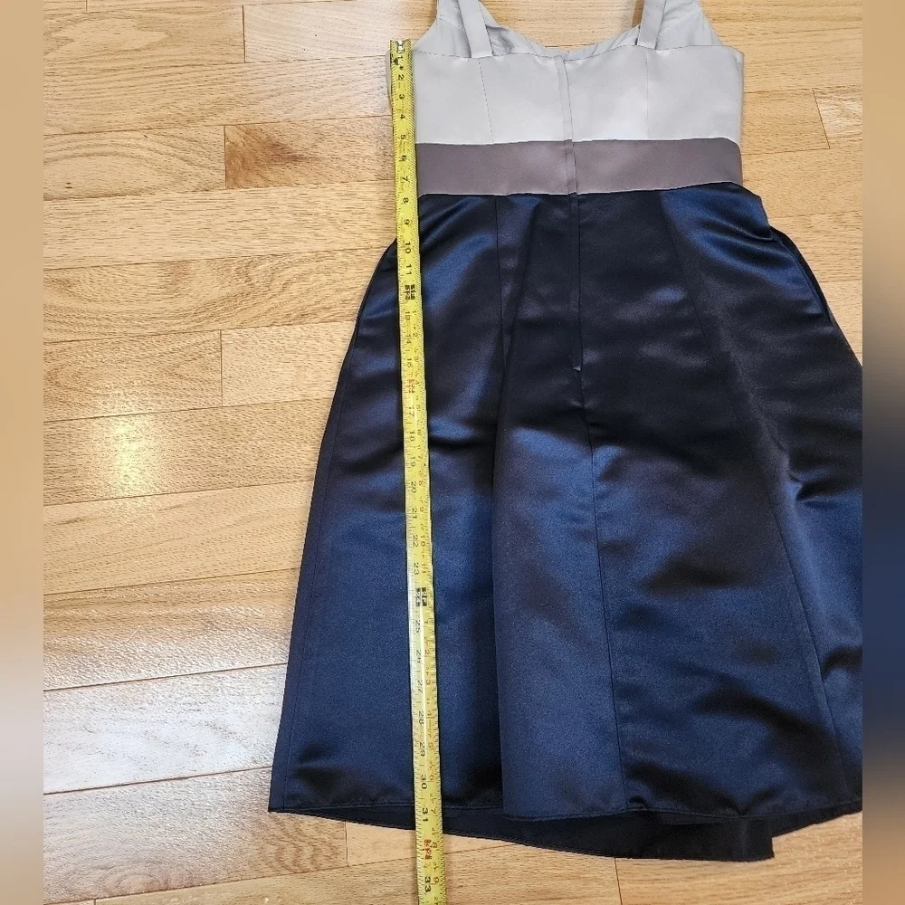 NWOT BARI JAY Sleeveless Satin Short Cocktail Length Bridesmaid Dress Sz 10